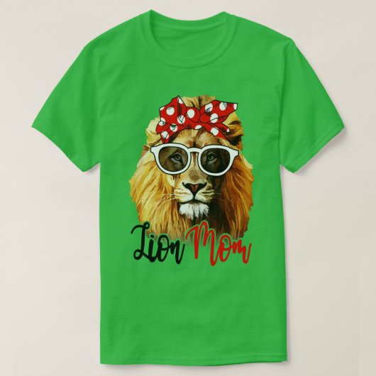Leeuw Shirt Leeuw Moeder Bandana (Design voorkant)