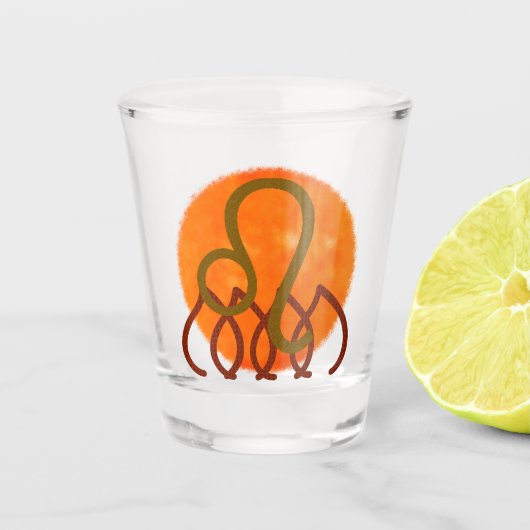 Leeuw Shot Glas (Voorkant)