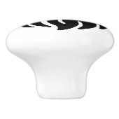 Leeuw Silhouet Eenvoudig Minimalistisch Keramische Knop (Zijkant)