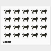 Leeuw Space Stars Dierenriem Vierkante Sticker (Vel)