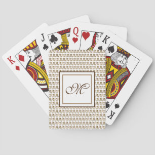 Leeuw Sterrenbeeld Astrologie Teken Monogram Pokerkaarten