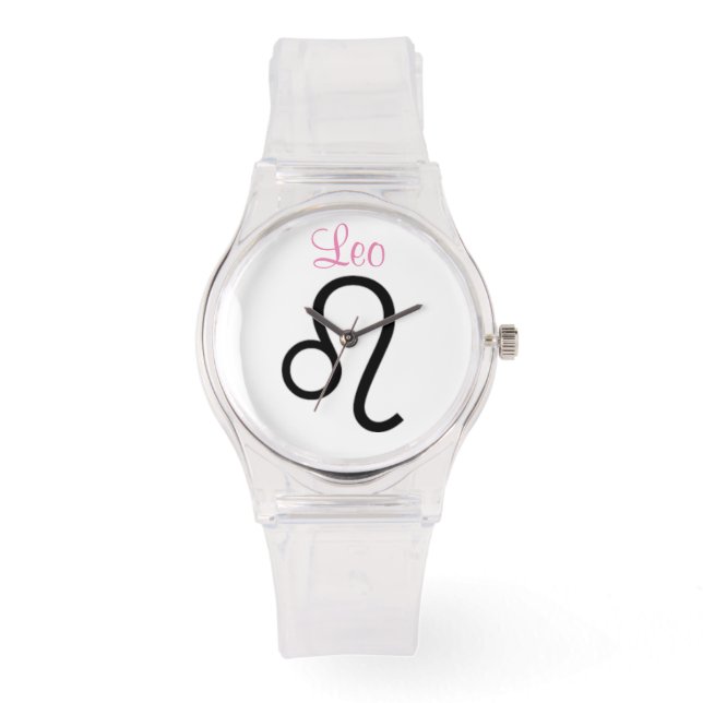 Leeuw Sterrenbeeld. Dameshorloges. Horloge (Voorkant)
