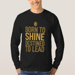 Leeuw Sterrenbeeld Geboren om te stralen Voorbeste T-shirt