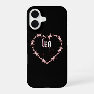 Leeuw Sterrenbeeld Gothische Donkere Edgy Verjaard iPhone 16 Hoesje