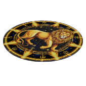 🦁 Leeuw Sterrenbeeld Hemels Sterrensymbool Cadeau Snijplank (Hoek)