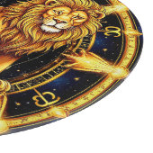 🦁 Leeuw Sterrenbeeld Hemels Sterrensymbool Cadeau Snijplank (Hoek)