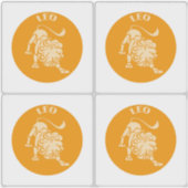 Leeuw, Sterrenbeeld, Horoscoop, Astrologie Sticker (Voorkant)