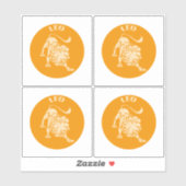 Leeuw, Sterrenbeeld, Horoscoop, Astrologie Sticker (Vel)