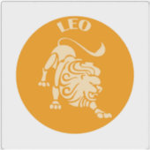Leeuw, Sterrenbeeld, Horoscoop, Astrologie Sticker (Voorkant)