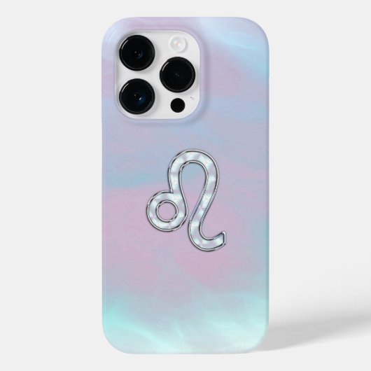 Leeuw Sterrenbeeld in Pastel Moederdiamant Stijl Case-Mate iPhone Case (Achterkant)