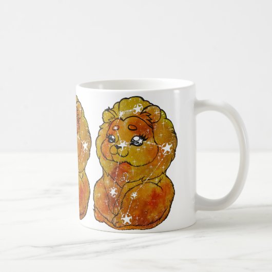 Leeuw Sterrenbeeld Koffiemok (Rechts)