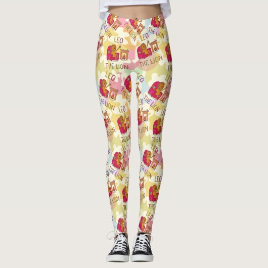 Leeuw sterrenbeeld Leeuw Leggings (Voorkant)