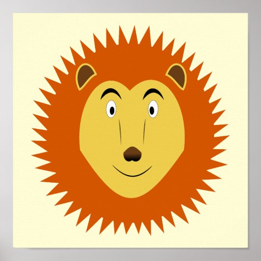 Leeuw Sterrenbeeld Leeuw Verjaardag Poster (Voorkant)