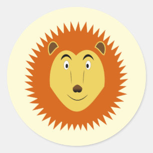 Leeuw Sterrenbeeld Leeuw Verjaardag Ronde Sticker