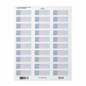 Leeuw Sterrenbeeld op Pastel Nacre Stijl Print Etiket (Full Sheet)