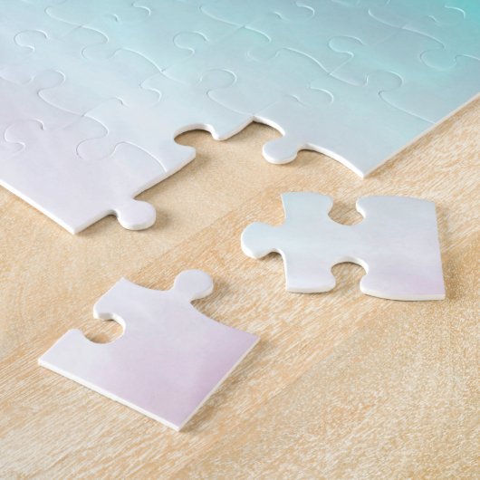 Leeuw Sterrenbeeld op Pastelkleurige Parelmoer Sti Legpuzzel (Zijkant)