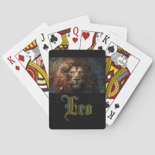 Leeuw Sterrenbeeld Pokerkaarten