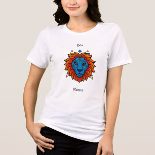 Leeuw Sterrenbeeld Pop Art - Retro Leeuw Illustrat Tri-Blend Shirt