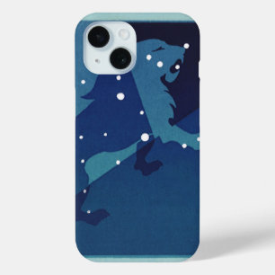 Leeuw Sterrenbeeld Retro Dierenriem Astrologie iPhone 15 Case