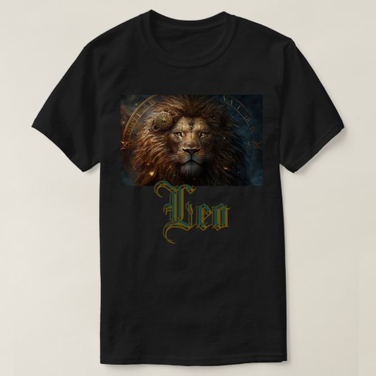 Leeuw Sterrenbeeld T-shirt (Design voorkant)