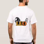 Leeuw Sterrenbeeld Varsity Goud Esthetisch T-shirt (Achterkant)