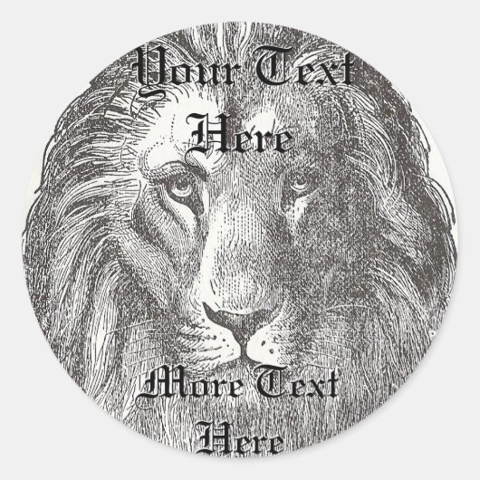  leeuw Sticker (Voorkant)