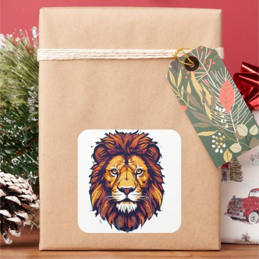 Leeuw sticker (Feestdagen)