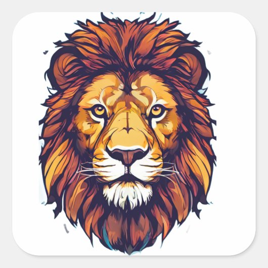 Leeuw sticker (Voorkant)