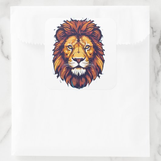 Leeuw sticker (Tas)