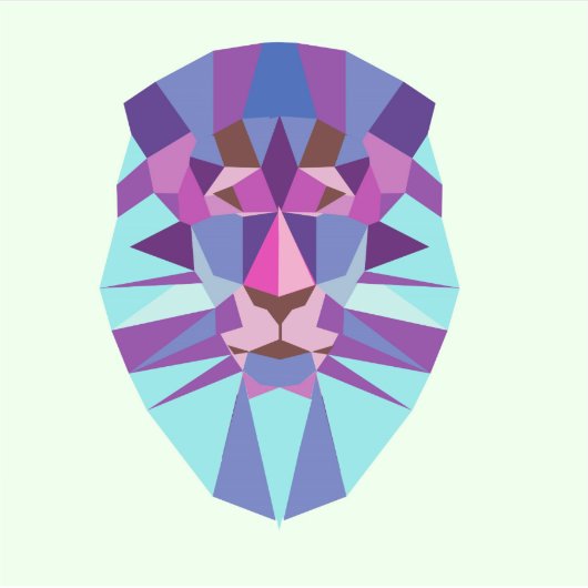 Leeuw Sticker (Voorkant)