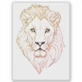 Leeuw sticker Leeuw Tekening (Voorkant)