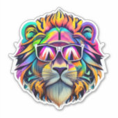 Leeuw Stickers ontketenen de Wild Beauty (Voorkant)