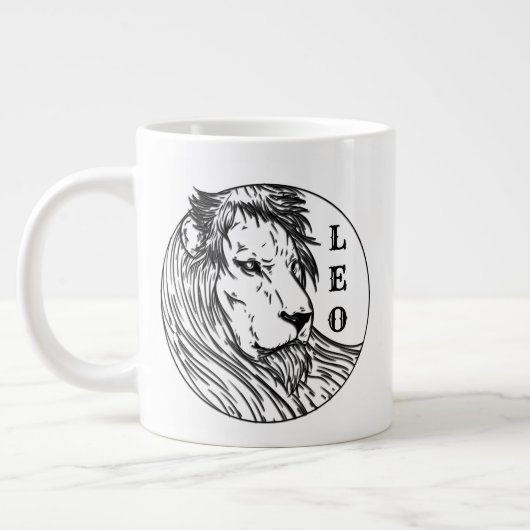 Leeuw Stierbeeld Grote Koffiekop (Links)