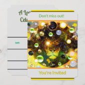 Leeuw Stierbeeld Uitnodiging (Voorkant / Achterkant)