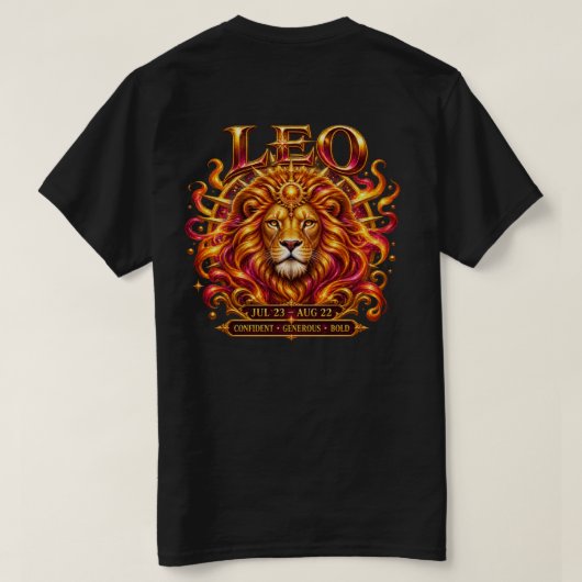 Leeuw T-shirt (Design achterkant)