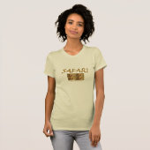 Leeuw: T-shirt voor dames Safari (Voorkant volledig)