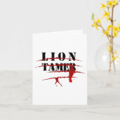 Leeuw Tamer Bloody Animal Attack Halloween kostuum Kaart (Gele Bloem)