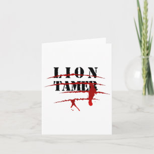 Leeuw Tamer Bloody Animal Attack Halloween kostuum Kaart
