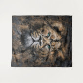 Leeuw Tapestry - Schilderen Wandkleed (Voorkant (horizontaal))