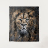Leeuw Tapestry - Schilderen Wandkleed (Voorkant)