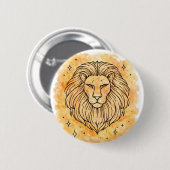 Leeuw teken ronde button 5,7 cm (Voorkant /achterkant)