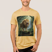 Leeuw  Tri-Blend shirt (Voorkant)