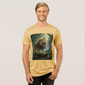 Leeuw Tri-Blend shirt (Voorkant volledig)