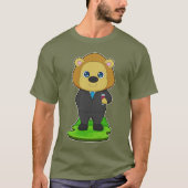 Leeuw Trouwpak Bruiloft T-shirt (Voorkant)