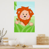 Leeuw uit Afrika Poster (Keuken)