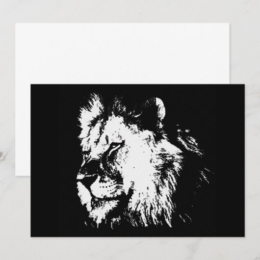 Leeuw Uitnodiging (Voorkant / Achterkant)