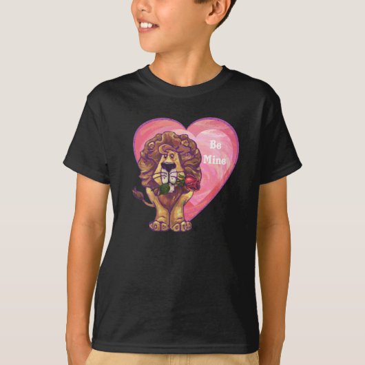 Leeuw Valentijnsdag T-shirt (Voorkant)