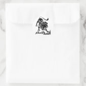 Leeuw van de islam ronde sticker (Tas)
