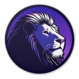 Leeuw van de jaren 80 keramische knop