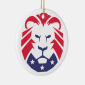 Leeuw van de patriotten keramisch ornament (Rechts)